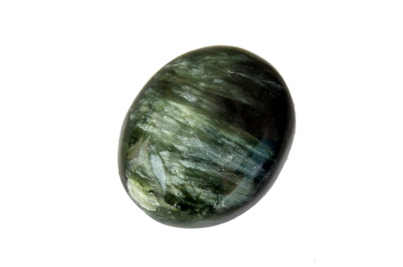 Seraphinite Oval Cabochon Stone (22mm X 18mm X 7mm) 22cts - Natural Gemstone