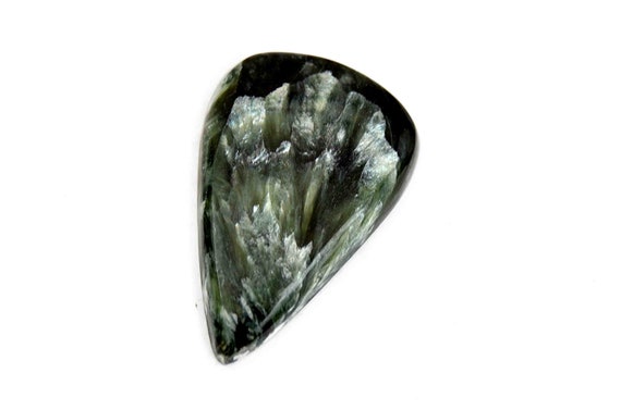 Seraphinite Cabochon Stone (31mm X 20mm X 4mm) 21cts - Drop Cabochon