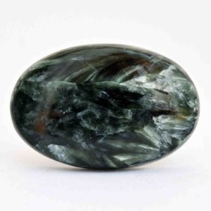 Shop Seraphinite Stones & Crystals! Seraphinite Cabochon Stone (35mm x 23mm x 5mm) 36.5cts – Oval Cabochon | Natural genuine stones & crystals in various shapes & sizes. Buy raw cut, tumbled, or polished gemstones for making jewelry or crystal healing energy vibration raising reiki stones. #crystals #gemstones #crystalhealing #crystalsandgemstones #energyhealing #affiliate #ad