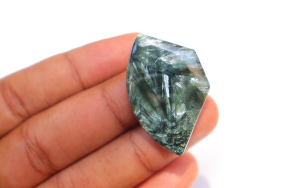 Top Quality Seraphinite Cabochon, Natural Seraphinite Cabochon, Russian Seraphinite, Seraphinite Gemstone For Making Jewelry, Gemstone