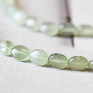 S-M/ New Jade 8x10mm Flat Oval Beads 15.5" Strand Natural Light Green Serpentine Gemstone Smooth Flat Oval For Crafts For Jewelry Making | Natural genuine other-shape Gemstone beads for beading and jewelry making.  #jewelry #beads #beadedjewelry #diyjewelry #jewelrymaking #beadstore #beading #affiliate #ad