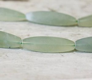 Shop Serpentine Bead Shapes! XL/ New Jade 11x40mm Triangle Oval Beads 16" Strand Natural Light Green Serpentine Stone Unique Smooth Long Triangle Oval For Jewelry Making | Natural genuine other-shape Serpentine beads for beading and jewelry making.  #jewelry #beads #beadedjewelry #diyjewelry #jewelrymaking #beadstore #beading #affiliate #ad