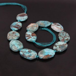 Shop Ocean Jasper Bead Shapes! Sky Blue Ocean Jasper Faceted Slab Loose Beads,Natural Stone Raw Jasper Cut Slice Nugget Pendants Craft Bulk,Full Strand | Natural genuine other-shape Ocean Jasper beads for beading and jewelry making.  #jewelry #beads #beadedjewelry #diyjewelry #jewelrymaking #beadstore #beading #affiliate #ad