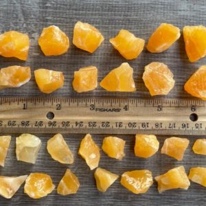 Small Orange Calcite Rough Natural Stones, 0.75"-1.5" Raw Calcite Orange Chips, Mini Calcite Orange, Healing Crystals, Wholesale Bulk Lot | Natural genuine stones & crystals in various shapes & sizes. Buy raw cut, tumbled, or polished gemstones for making jewelry or crystal healing energy vibration raising reiki stones. #crystals #gemstones #crystalhealing #crystalsandgemstones #energyhealing #affiliate #ad