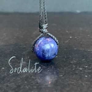 Shop Sodalite Necklaces! Sodalite necklace Crystal Healing necklace with gift card, Chakra Reiki Gift, Symbolic gift with meaning. Yoga gift, | Natural genuine Sodalite necklaces. Buy crystal jewelry, handmade handcrafted artisan jewelry for women.  Unique handmade gift ideas. #jewelry #beadednecklaces #beadedjewelry #gift #shopping #handmadejewelry #fashion #style #product #necklaces #affiliate #ad
