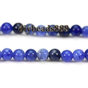 Shop Sodalite Round Beads! Blue Sodalite smooth round beads,Sodalite,natural,gemstone,diy beads,jewelry making supplies,2mm 3mm for choice,15" full strand | Natural genuine round Sodalite beads for beading and jewelry making.  #jewelry #beads #beadedjewelry #diyjewelry #jewelrymaking #beadstore #beading #affiliate #ad