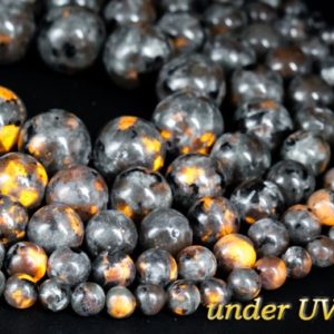 Shop Sodalite Round Beads! Genuine Natural Gray Fluorescent Sodalite Loose Beads Round Shape 5-6mm 7-8mm 10-11mm 12mm 14-15mm | Natural genuine round Sodalite beads for beading and jewelry making.  #jewelry #beads #beadedjewelry #diyjewelry #jewelrymaking #beadstore #beading #affiliate #ad