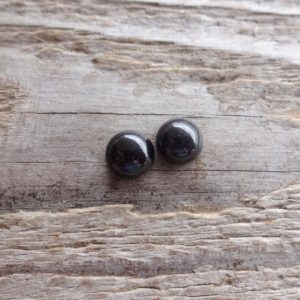 Shop Spinel Stones & Crystals! Pair Black Spinel round cabochons 6x4mm, Black cabochon, Original Natural round Cabochons  for jewelry making | Natural genuine stones & crystals in various shapes & sizes. Buy raw cut, tumbled, or polished gemstones for making jewelry or crystal healing energy vibration raising reiki stones. #crystals #gemstones #crystalhealing #crystalsandgemstones #energyhealing #affiliate #ad