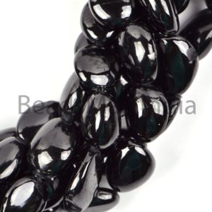 Shop Spinel Chip & Nugget Beads! Black Spinel Plain Nugget Shape Natural Beads, Black Spinel Plain Beads, Black Spinel Smooth Beads, Spinel Nugget Beads, Black Spinel Beads | Natural genuine chip Spinel beads for beading and jewelry making.  #jewelry #beads #beadedjewelry #diyjewelry #jewelrymaking #beadstore #beading #affiliate #ad