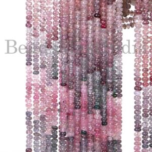 Shop Spinel Beads! Rare Burma Multi Spinel Rondelle 3-4.50mm Beads,Burma Multi Spinel Smooth Beads, Burma Multi Spinel Rondelle Shape Gemstone Beads | Natural genuine beads Spinel beads for beading and jewelry making.  #jewelry #beads #beadedjewelry #diyjewelry #jewelrymaking #beadstore #beading #affiliate #ad