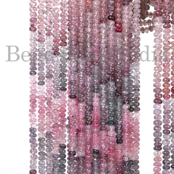 Rare Burma Multi Spinel Rondelle 4-4.50mm Beads,burma Multi Spinel Smooth Beads, Burma Multi Spinel Rondelle Shape Gemstone Beads