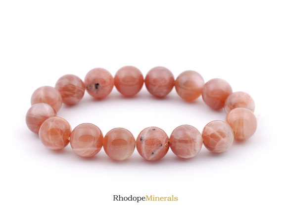 Sunstone Bracelet, Sunstone Bracelet 10 Mm Beads, Sunstone, Bracelets, Stones, Crystals, Rocks, Gifts, Gemstones, Gems, Zodiac Crystals