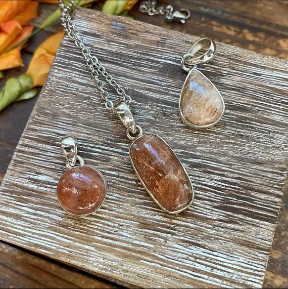 Sunstone Necklace - Crystals, Jewelry