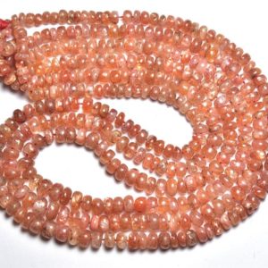 Shop Sunstone Rondelle Beads! Natural Sunstone Rondelle Beads 3.5mm to 5.8mm Smooth Rondelle Gemstone Beads Superb Sunstone Plain Beads Strand 16 Inches Strand No5493 | Natural genuine rondelle Sunstone beads for beading and jewelry making.  #jewelry #beads #beadedjewelry #diyjewelry #jewelrymaking #beadstore #beading #affiliate #ad