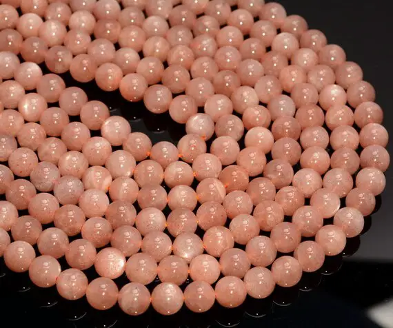 8mm Orange Sunstone Gemstone Grade Aaa Round 8mm Loose Beads 15.5 Inch Full Strand Lot 1,2,6,12 And 50 (80003601-a164)