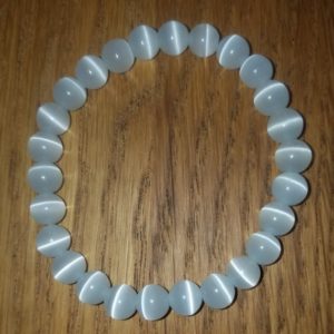 Shop Selenite Bracelets! Supercharged Natural Cat's Eye Selenite 8mm Beads Stretchy Bracelet, 7 or 8 inches, Unisex Selenite Bracelet, REIKI Vibrational Transference | Natural genuine Selenite bracelets. Buy crystal jewelry, handmade handcrafted artisan jewelry for women.  Unique handmade gift ideas. #jewelry #beadedbracelets #beadedjewelry #gift #shopping #handmadejewelry #fashion #style #product #bracelets #affiliate #ad