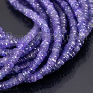 Shop Tanzanite Faceted Beads! Tanzanite Beads, Blue Tanzanite Beads, Tanzanite Tyre Beads, Tanzanite Faceted Tyre Beads, Tanzanite Gemstone Beads, Tanzanite Tyre | Natural genuine faceted Tanzanite beads for beading and jewelry making.  #jewelry #beads #beadedjewelry #diyjewelry #jewelrymaking #beadstore #beading #affiliate #ad