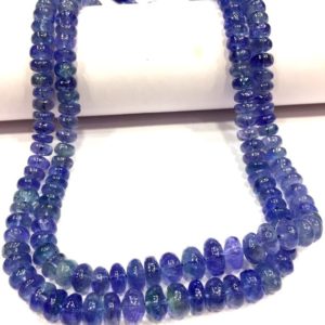 Shop Tanzanite Rondelle Beads! AAA+ QUALITY~Natural Tanzanite Smooth Rondelle Beads Full Transparent Tanzanite Gemstone Beads Polished Tanzanite Beads Bigger Size Beads. | Natural genuine rondelle Tanzanite beads for beading and jewelry making.  #jewelry #beads #beadedjewelry #diyjewelry #jewelrymaking #beadstore #beading #affiliate #ad