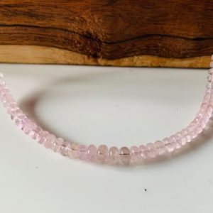 Shop Morganite Rondelle Beads! Top Quality Natural Pink Morganite Smooth Rondelle Beads | 4 to 7 MM | 110 Carat | Morganite Rondelle Beads for Jewelry Making | Gemstones | Natural genuine rondelle Morganite beads for beading and jewelry making.  #jewelry #beads #beadedjewelry #diyjewelry #jewelrymaking #beadstore #beading #affiliate #ad