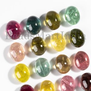 Multi Tourmaline Gemstone Lot, 8×10 MM Oval Cabochon Gemstone, Multi Tourmaline Smooth Loose Gemstone, Natural Tourmaline Wholesale Gemstone | Natural genuine stones & crystals in various shapes & sizes. Buy raw cut, tumbled, or polished gemstones for making jewelry or crystal healing energy vibration raising reiki stones. #crystals #gemstones #crystalhealing #crystalsandgemstones #energyhealing #affiliate #ad