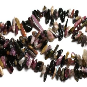 Shop Tourmaline Chip & Nugget Beads! Fil 39cm 130pc env – Perles de Pierre – Tourmaline Multicolore Rocailles Chips Batonnets 10-18mm | Natural genuine chip Tourmaline beads for beading and jewelry making.  #jewelry #beads #beadedjewelry #diyjewelry #jewelrymaking #beadstore #beading #affiliate #ad