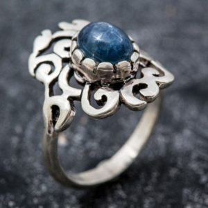 Shop Tourmaline Rings! Tourmaline Ring, Blue Tourmaline Ring, October Birthstone, Vintage Rings, Artistic Ring, Blue Tourmaline, Solid Silver Ring, Tourmaline | Natural genuine Tourmaline rings, simple unique handcrafted gemstone rings. #rings #jewelry #shopping #gift #handmade #fashion #style #affiliate #ad