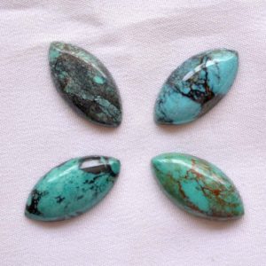 Shop Turquoise Cabochons! Tibetan Turquoise Marquise Shape Cabochon, Tibetan Turquoise Cabochons, Turquoise Loose Gemstone, 1 Piece, 10x20mm | Natural genuine stones & crystals in various shapes & sizes. Buy raw cut, tumbled, or polished gemstones for making jewelry or crystal healing energy vibration raising reiki stones. #crystals #gemstones #crystalhealing #crystalsandgemstones #energyhealing #affiliate #ad