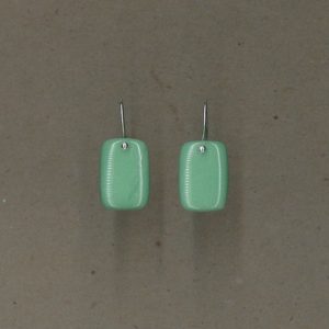 Variscite and Sterling Silver Earrings Handmade by Chris Hay