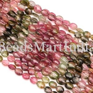 Shop Watermelon Tourmaline Beads! Watermelon Tourmaline Beads, Tourmaline Smooth Beads, 6×7-6.50×9 Mm Oval Shape Tourmaline, Tourmaline Gemstone Beads, Tourmaline Oval Shape | Natural genuine other-shape Watermelon Tourmaline beads for beading and jewelry making.  #jewelry #beads #beadedjewelry #diyjewelry #jewelrymaking #beadstore #beading #affiliate #ad