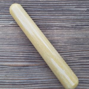 Shop Jade Points & Wands! YELLOW JADE Smooth Gemstone Wand Stone Crystal Wand [15] | Natural genuine stones & crystals in various shapes & sizes. Buy raw cut, tumbled, or polished gemstones for making jewelry or crystal healing energy vibration raising reiki stones. #crystals #gemstones #crystalhealing #crystalsandgemstones #energyhealing #affiliate #ad