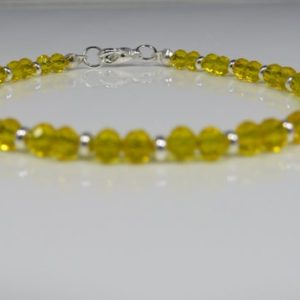 Shop Yellow Sapphire Bracelets! Yellow Sapphire Bracelet, Sapphire Gemstone Bracelet , gemstone Bracelet ,  September Birthstone bracelet | Natural genuine Yellow Sapphire bracelets. Buy crystal jewelry, handmade handcrafted artisan jewelry for women.  Unique handmade gift ideas. #jewelry #beadedbracelets #beadedjewelry #gift #shopping #handmadejewelry #fashion #style #product #bracelets #affiliate #ad