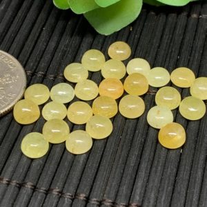 Shop Yellow Sapphire Stones & Crystals! Yellow Sapphire Cabochon 6 mm Size -Pack of 4 Pcs -AAA Quality Sapphire cabs • Natural Yellow Sapphire • Sapphire Cabochon | Natural genuine stones & crystals in various shapes & sizes. Buy raw cut, tumbled, or polished gemstones for making jewelry or crystal healing energy vibration raising reiki stones. #crystals #gemstones #crystalhealing #crystalsandgemstones #energyhealing #affiliate #ad