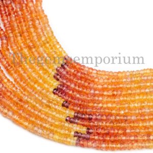 Yellow Sapphire  Rondelle Beads, 2.5-3mm Sapphire Rondelle Beads, Sapphire Beads, Gemstone Faceted Beads, Shaded Sapphire Faceted Rondelle | Natural genuine beads Array beads for beading and jewelry making.  #jewelry #beads #beadedjewelry #diyjewelry #jewelrymaking #beadstore #beading #affiliate #ad