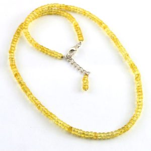 Shop Yellow Sapphire Necklaces! Yellow Sapphire necklace 92.5 Silver , lab grown Yellow Sapphire Necklace, Yellow Sapphire necklace, fine Quality beads Sapphire necklace, | Natural genuine Yellow Sapphire necklaces. Buy crystal jewelry, handmade handcrafted artisan jewelry for women.  Unique handmade gift ideas. #jewelry #beadednecklaces #beadedjewelry #gift #shopping #handmadejewelry #fashion #style #product #necklaces #affiliate #ad