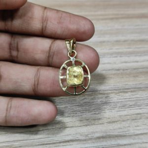 Shop Yellow Sapphire Pendants! Yellow Sapphire Pendant- Cushion Cut 2 to 6 Carat Natural and Certified Yellow Sapphire/ Pukhraj Pendant in Panchdhatu | Natural genuine Yellow Sapphire pendants. Buy crystal jewelry, handmade handcrafted artisan jewelry for women.  Unique handmade gift ideas. #jewelry #beadedpendants #beadedjewelry #gift #shopping #handmadejewelry #fashion #style #product #pendants #affiliate #ad