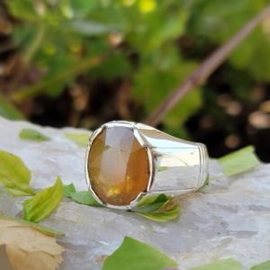 Shop Yellow Sapphire Rings! Yellow Sapphire Ring Natural Yellow Sapphire Pukhraj Stone 925 Sterling Silver Handmade Ring Pukhraaj Stone Decent ring | Natural genuine Yellow Sapphire rings, simple unique handcrafted gemstone rings. #rings #jewelry #shopping #gift #handmade #fashion #style #affiliate #ad