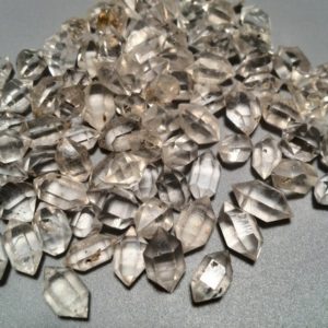 10 Pcs Herkimer Diamond Genuine Natural AA Grade Rock Crystal Quartz Double Point Lucky Crystal Undrilled 6mm-15mm | Natural genuine stones & crystals in various shapes & sizes. Buy raw cut, tumbled, or polished gemstones for making jewelry or crystal healing energy vibration raising reiki stones. #crystals #gemstones #crystalhealing #crystalsandgemstones #energyhealing #affiliate #ad