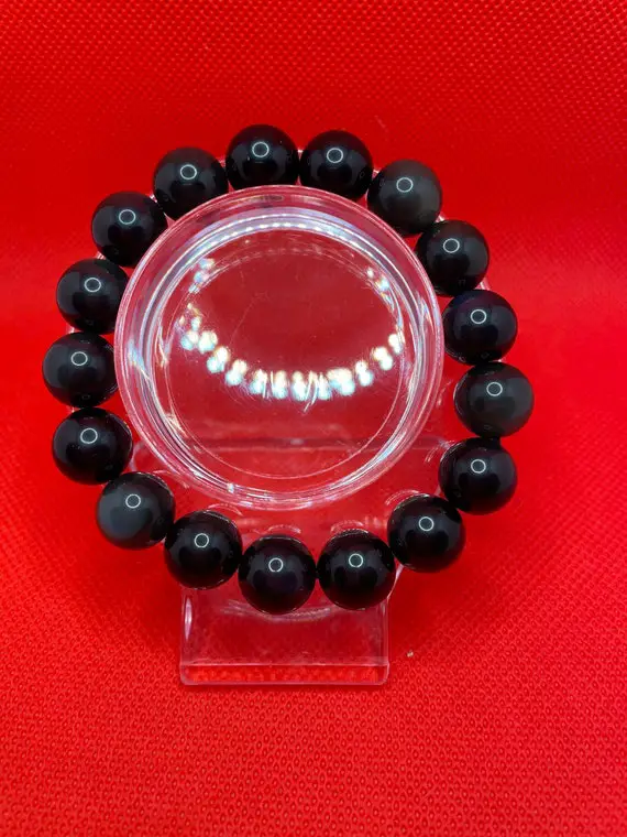 11mm Rainbow Obsidian Bracelet