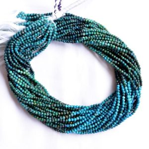 Shop Chrysocolla Rondelle Beads! 2.20 mm, Chrysocolla Rondelle Beads, Chrysocolla Faceted Rondelle Beads, Gemstone Beads, Gemstone For Necklace, 12.5 Inch Strand # BD 188 | Natural genuine rondelle Chrysocolla beads for beading and jewelry making.  #jewelry #beads #beadedjewelry #diyjewelry #jewelrymaking #beadstore #beading #affiliate #ad
