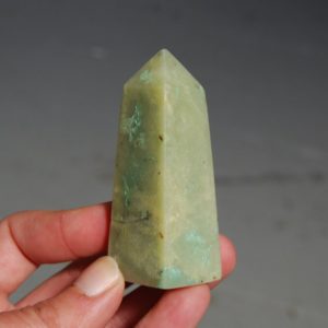 Shop Chrysoprase Points & Wands! 2in 80g AAA Genuine Chrysoprase Crystal Tower | Natural genuine stones & crystals in various shapes & sizes. Buy raw cut, tumbled, or polished gemstones for making jewelry or crystal healing energy vibration raising reiki stones. #crystals #gemstones #crystalhealing #crystalsandgemstones #energyhealing #affiliate #ad