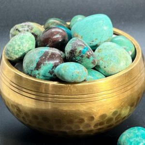 Shop Tumbled Chrysocolla Crystals & Pocket Stones! 2oz Chrysocolla Tumbled Stones | Joy | Balance | Stress relief | | Natural genuine stones & crystals in various shapes & sizes. Buy raw cut, tumbled, or polished gemstones for making jewelry or crystal healing energy vibration raising reiki stones. #crystals #gemstones #crystalhealing #crystalsandgemstones #energyhealing #affiliate #ad