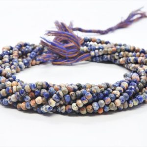 Shop Sodalite Rondelle Beads! 5 Strand Sodalite faceted rondelle beads Sodalite beads strand Sodalite faceted beads Sodalite rondelle beads Jewelry Making natural beads | Natural genuine rondelle Sodalite beads for beading and jewelry making.  #jewelry #beads #beadedjewelry #diyjewelry #jewelrymaking #beadstore #beading #affiliate #ad