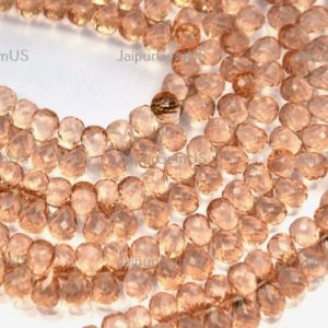Shop Morganite Bead Shapes! 7 Inch Strand, Super Finest Quality, Morganite Quartz Faceted Fancy Drops Shape Beads, Size-5×7-5x8mm Approx | Natural genuine other-shape Morganite beads for beading and jewelry making.  #jewelry #beads #beadedjewelry #diyjewelry #jewelrymaking #beadstore #beading #affiliate #ad