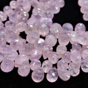 AAA+ Morganite faceted teardrop gemstone drops shape beads, Natural Morganite beads, Morganite briolette beads Wholsale beads for jewelry | Natural genuine other-shape Gemstone beads for beading and jewelry making.  #jewelry #beads #beadedjewelry #diyjewelry #jewelrymaking #beadstore #beading #affiliate #ad