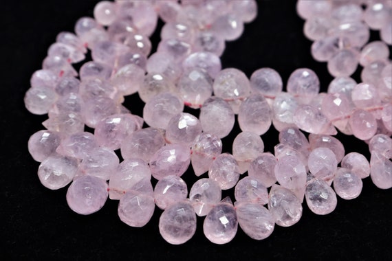 Aaa+ Morganite Faceted Teardrop Gemstone Drops Shape Beads, Natural Morganite Beads, Morganite Briolette Beads Wholsale Beads For Jewelry