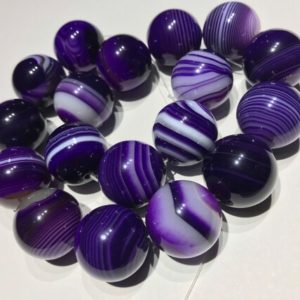Shop Agate Bead Shapes! 20mm Sardonyx Crystal Beads, 10pcs, Purple Agate, Purple Agate Beads, Purple Gemstone, Big Beads, Gemstone Beads, Sardonyx Beads | Natural genuine other-shape Agate beads for beading and jewelry making.  #jewelry #beads #beadedjewelry #diyjewelry #jewelrymaking #beadstore #beading #affiliate #ad
