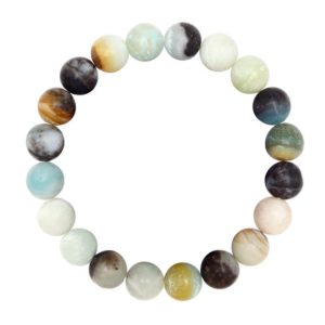 Amazonite Bracelet Matte Round Size 10mm 8mm 7.5" Length | Natural genuine Amazonite bracelets. Buy crystal jewelry, handmade handcrafted artisan jewelry for women.  Unique handmade gift ideas. #jewelry #beadedbracelets #beadedjewelry #gift #shopping #handmadejewelry #fashion #style #product #bracelets #affiliate #ad