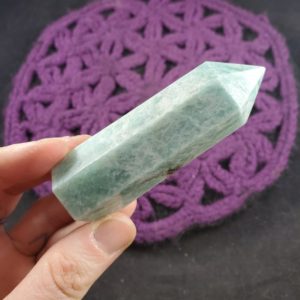Shop Amazonite Points & Wands! Amazonite Polished Point Healing Stones Generator Tower Crystal Self Standing Green Silver Shimmer Crystal Obelisk | Natural genuine stones & crystals in various shapes & sizes. Buy raw cut, tumbled, or polished gemstones for making jewelry or crystal healing energy vibration raising reiki stones. #crystals #gemstones #crystalhealing #crystalsandgemstones #energyhealing #affiliate #ad