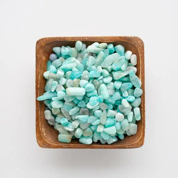 Amazonite Chips, 8-12mm, Small Teal Amazonite Tumbles, Tiny Stones For Rollers, Wishing Jars, Resin Projects, Stone Art, Jewelry