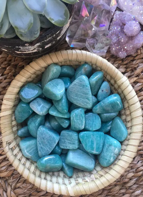 Amazonite Tumbled Stone, Amazonite Stone, Tumbled Amazonite, Amazonite, Natural Amazonite, Polished Amazonite, Tumbled Stone